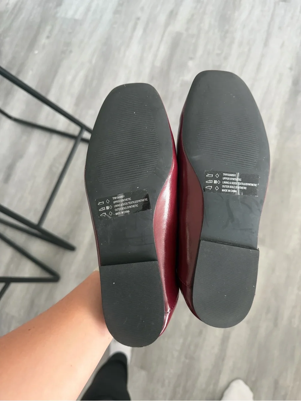 Abercrombie & Fitch Scrunch Vegan Leather Mary Jane Flat